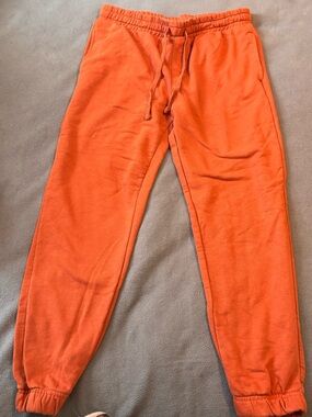 No Boundaries Rust Orange Drawstring Sweatpants